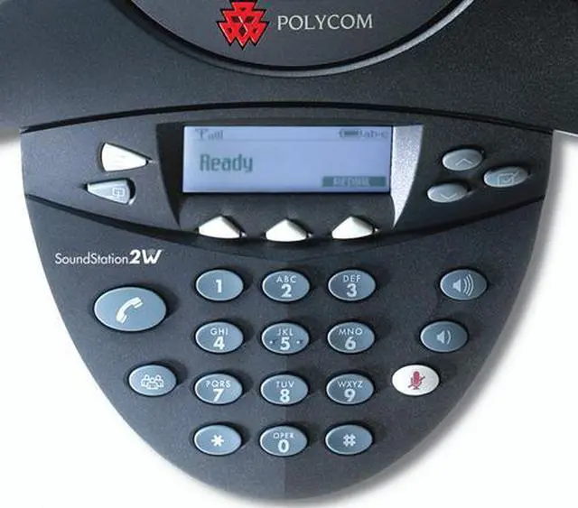 Alt view image 7 of 10 - Polycom 2200-07800-160 Wireless Conference Phone SoundStation2W DECT 6.0