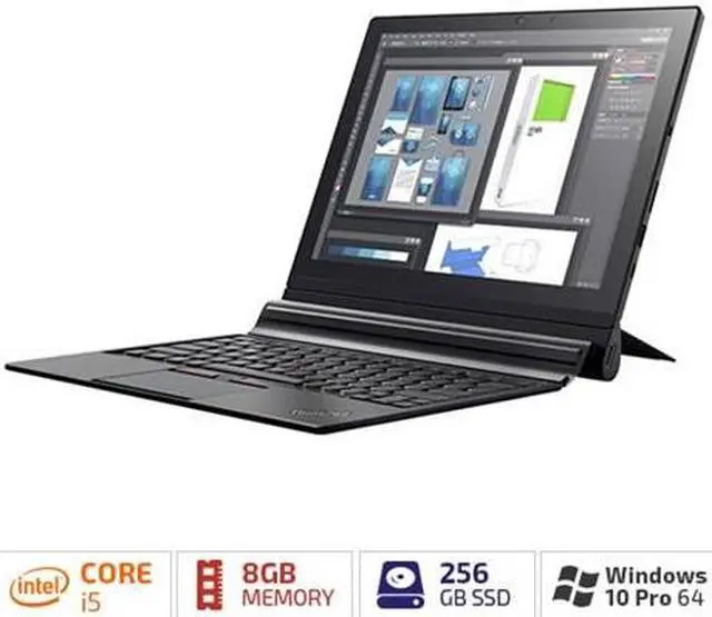Alt view image 2 of 2 - Lenovo ThinkPad X1 Tablet (2nd Gen) Intel Core i5-7Y57 8GB Memory 256 GB SSD Intel HD Graphics 615 12.0" 10-point Multi-touch 2160 x 1440 Detachable 2-in-1 Laptop Windows 10 Pro 64-Bit 20JB002JUS