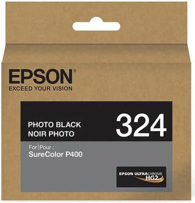 Alt view image 2 of 10 - Epson UltraChrome 324 Original Ink Cartridge Photo Black T324120