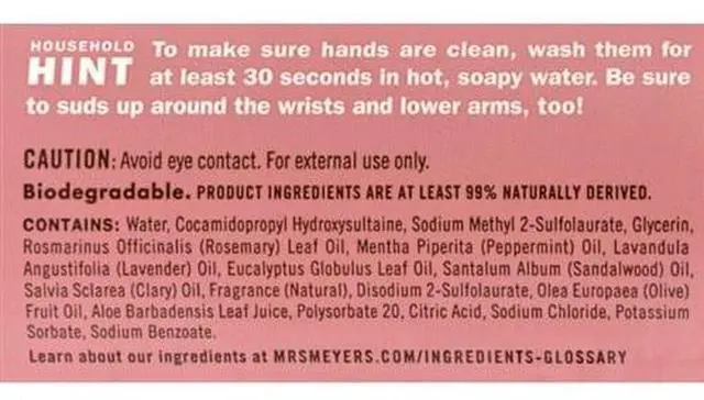Alt view image 4 of 5 - Mrs. Meyer's Liquid Hand Soap - Rosemary - 12.5 oz Liquid Hand Soap