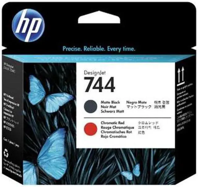 Alt view image 5 of 11 - HP 744 Matte Black/Chromatic Red DesignJet Printhead, F9J88A