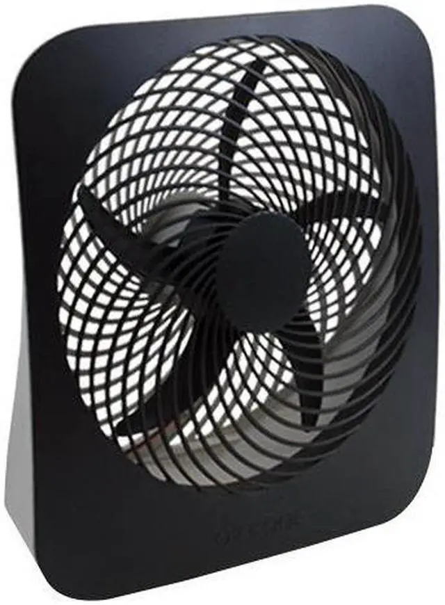 Alt view image 7 of 13 - O2 Cool FD10002A O2 Cool FD10002A Portable Fan - 10" Diameter - 2 Speed - Carrying Handle, Adjustable Tilt Head, Foldable - White, Gray