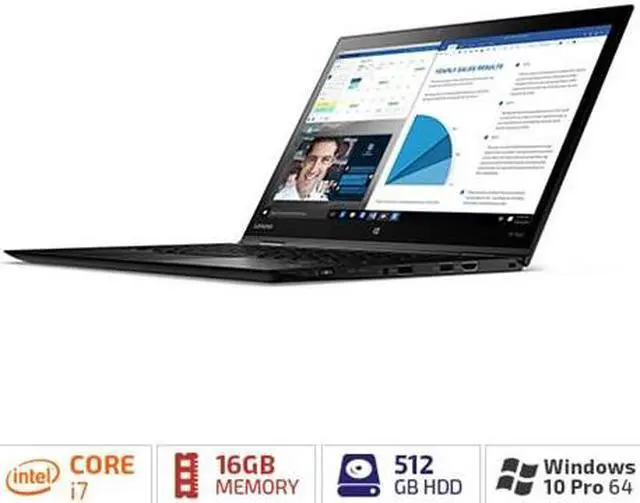 Alt view image 6 of 7 - ThinkPad X1 Yoga (1st Gen) Intel Core i7-6600U 16GB Memory 512 GB SSD Intel HD Graphics 520 14.0" Touch Screen 2560 x 1440 Convertible Ultrabook Windows 10 Pro 64-Bit 20FQ003MUS