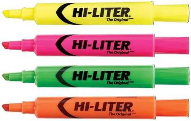 Alt view image 2 of 5 - Avery 24063 Assorted Fluorescent Desk Style Highlighters 4 Count Hi-liter Fluor Asst
