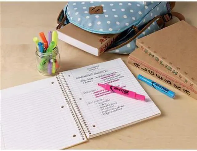 Alt view image 4 of 5 - Avery 24063 Assorted Fluorescent Desk Style Highlighters 4 Count Hi-liter Fluor Asst