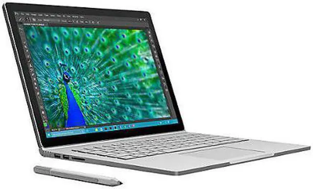 Alt view image 3 of 6 - Microsoft Surface Book 128 GB Intel Core i5-6300U X2 2.4GHz 13.5",Silver