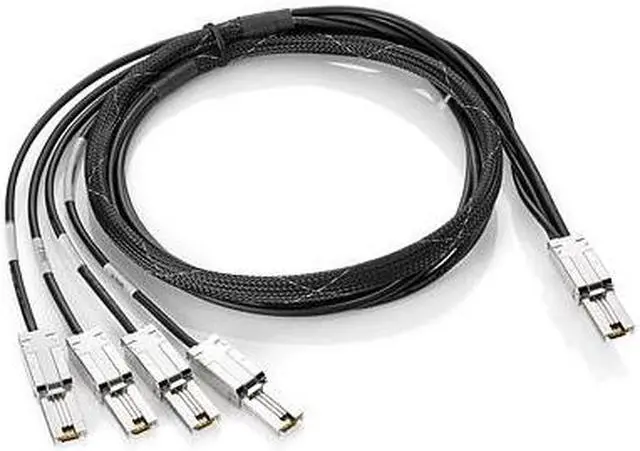 Alt view image 2 of 10 - HP Model AN975A  6.56 ft. Mini SAS Cable