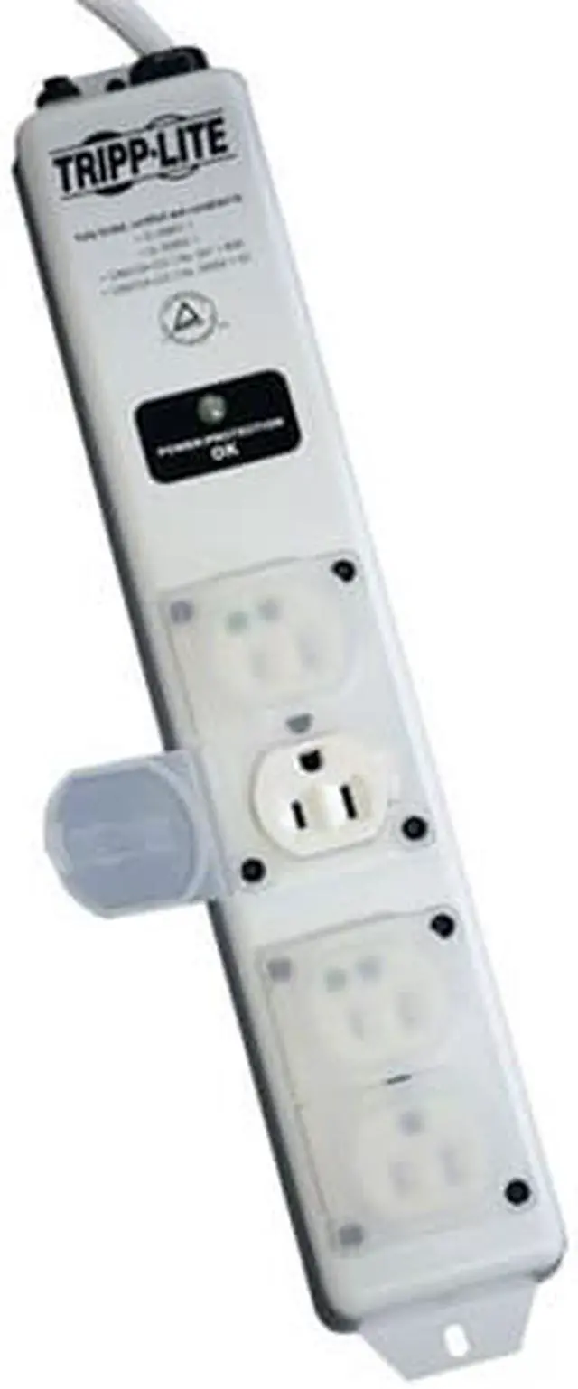 Main image of Tripp Lite 4-Outlet Surge Protector Strip SPS415HGULTR Mounting Clamp for Medical-Grade Power Strips