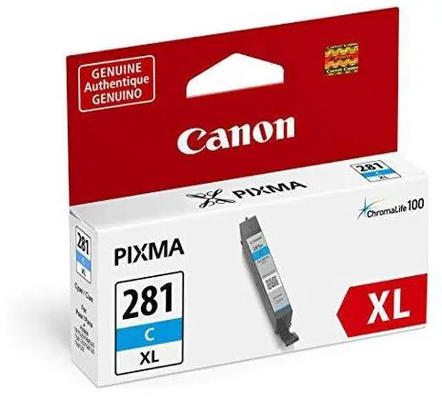 Alt view image 6 of 14 - Canon CLI-281XL Original Ink Cartridge - Cyan - Inkjet - 1 Each