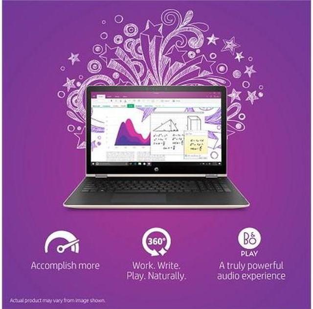 Alt view image 11 of 14 - HP Pavilion x360 Intel Core i3-7100U 8GB Memory 1TB HDD Intel HD Graphics 620 15.6" Touch Screen 1920 x 1080 Convertible 2-in-1 Laptop Windows 10 Home 64-Bit 15-br076nr