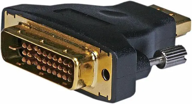 Alt view image 3 of 10 - Monoprice M1-D(P&D) Male to HDMI Female Adapter (Gold Plated Connector) For Use With M1 Ports On Infocus Projectors