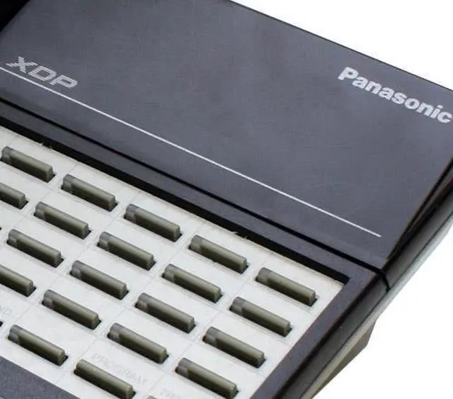 Alt view image 4 of 5 - Panasonic KX-T7220B-R Digital Hybrid Telephone - White