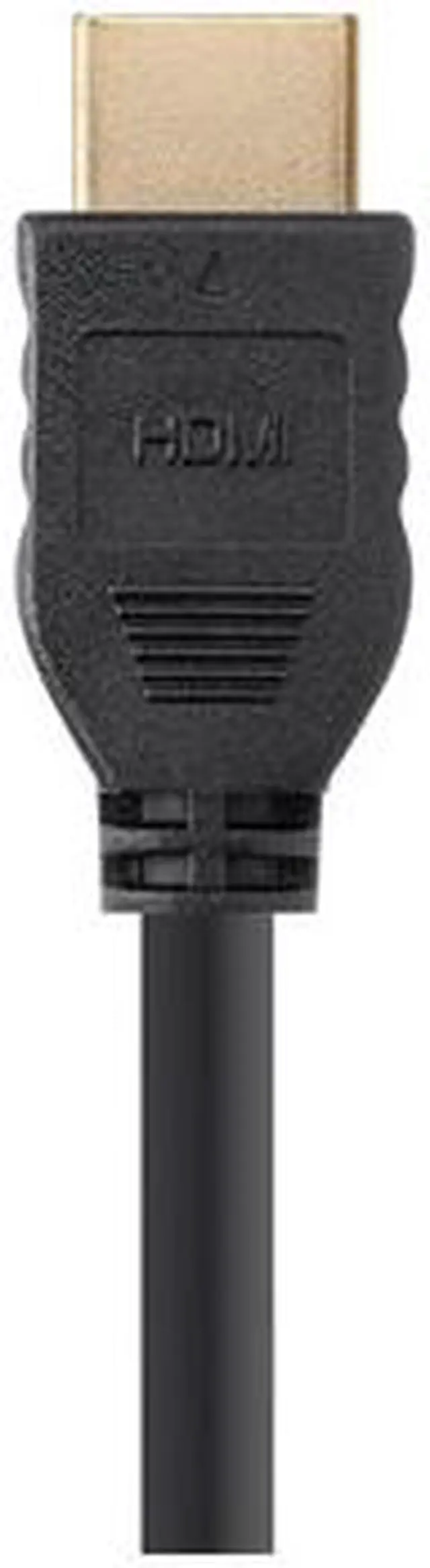 Alt view image 2 of 11 - Monoprice HDMI Cable - 5 Feet - Black (No Logo) High Speed, 4K@60Hz 10.2Gbps, 32AWG, CL2, Compatible with UHD TV and More - Commercial Series