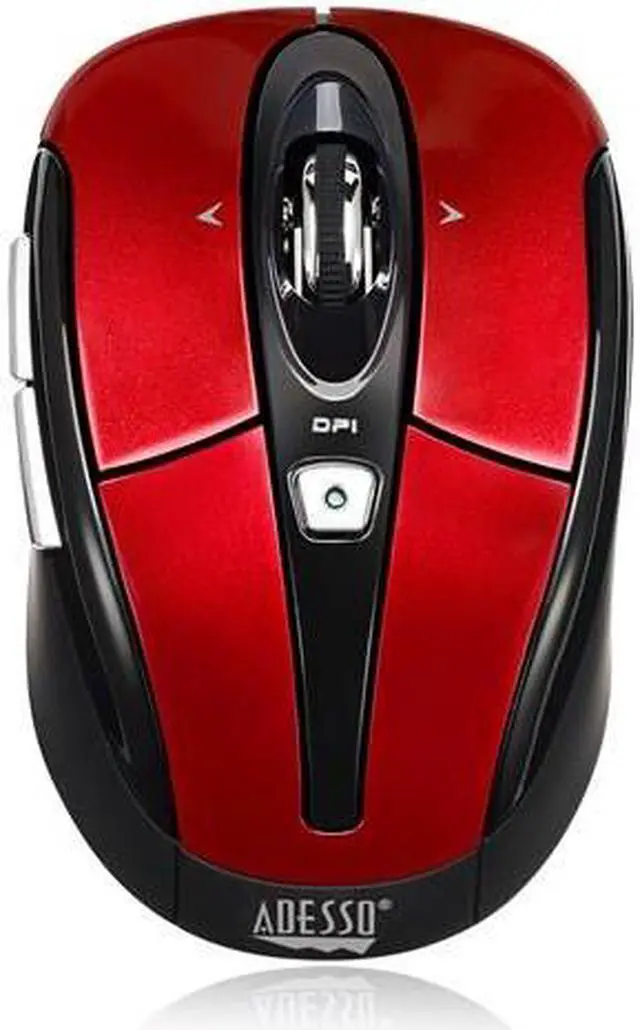 Alt view image 3 of 19 - ADESSO iMouse S60R Red 6 Buttons Tilt Wheel USB RF Wireless Optical Mouse