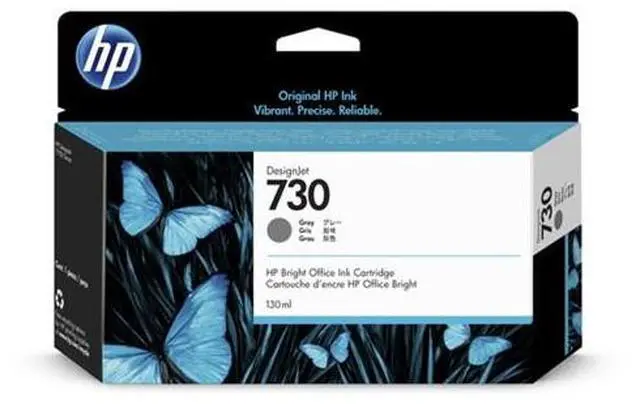 Main image of HP 730 130-ml Gray DesignJet Ink Cartridge, P2V66A