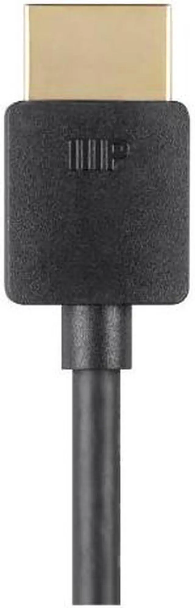 Alt view image 3 of 20 - Monoprice HDMI Cable - 1 Feet - Black| Certified Premium, 4K@60Hz, HDR, 18Gbps, 36AWG, YUV, 4:4:4, Compatible with UHD TV and More - Ultra Slim Series