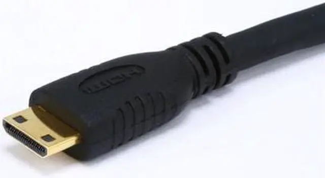 Alt view image 7 of 16 - Monoprice High Speed HDMI Cable - 6 Feet - Black | Blackwith HDMI Mini Connector, 4K @ 24Hz, 10.2Gbps, 30AWG