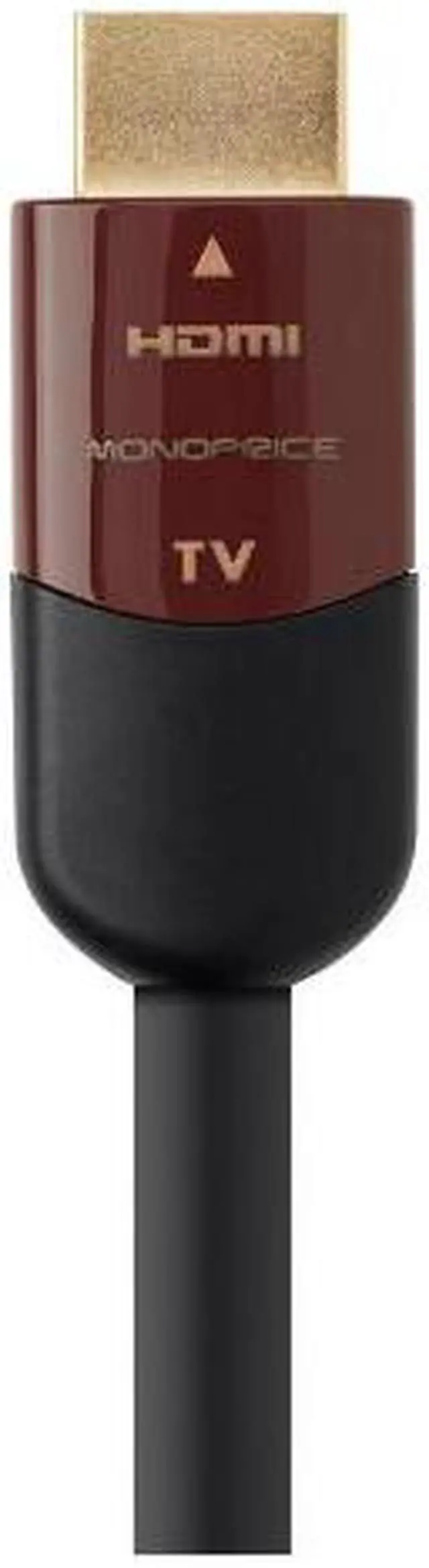 Alt view image 8 of 19 - Monoprice HDMI Cable - 35 Feet - Black | High Speed, Active Chipset, 4K@60Hz, HDR, 18Gbps, 26AWG, YUV, 4:4:4, CL2 - Cabernet Ultra Series