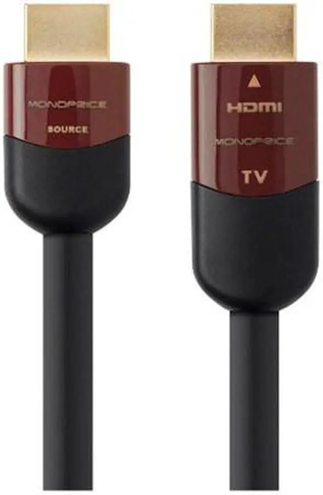 Alt view image 8 of 14 - Monoprice HDMI Cable - 25 Feet - Black | High Speed, Active Chipset, 4K@60Hz, HDR, 18 Gbps, CL2 - Cabernet Ultra Series