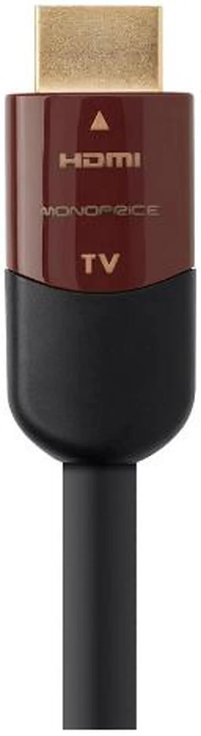 Alt view image 7 of 20 - Monoprice HDMI Cable - 50 Feet - Black | High Speed, Active Chipset, 4K@60Hz, HDR, 18Gbps, 24AWG, YUV, 4:4:4, CL2 - Cabernet Ultra Series