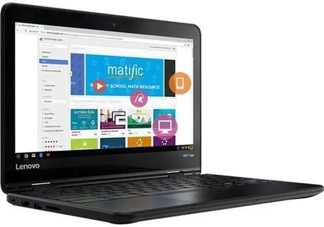 Alt view image 2 of 12 - Lenovo N23 Yoga ZA260016US 11.6" Touchscreen LCD 2 in 1 Chromebook - MediaTek M8173C - 4 GB LPDDR4 - 32 GB Flash Memory - Chrome OS - 1366 x 768 - In-plane Switching (IPS) Technology - Convertible
