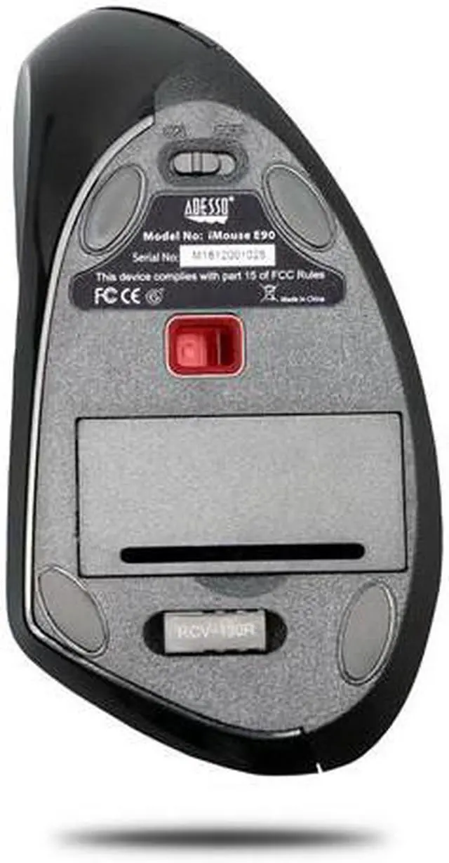Alt view image 7 of 20 - ADESSO IMOUSEE90 ADESSO 2.4GHZ WIRELESS ERGONOMIC VERTICAL MOUSE FOR LEFT-HANDERS, BACK & FORWARD