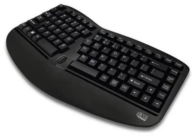 Alt view image 2 of 15 - ADESSO WKB-1150CB WRLS ERGO KEYBOARD & MOUSE