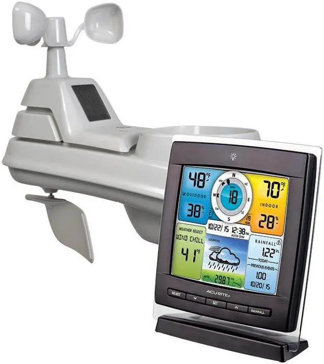 Alt view image 4 of 8 - AcuRite Pro 5-in-1 Color Weather Station? Weather Station