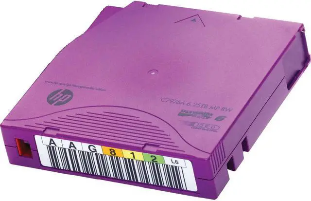 Main image of HPE LTO6 Ultrium Non Custom Label 20 C7976AN Data Cartridge