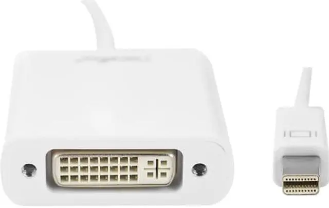 Alt view image 2 of 5 - Rocstor Y10A103-W1 Rocstor Mini DisplayPort to DVI Adapter - Cable Length: 5.9" - Mini DisplayPort/DVI for Desktop Computer, Notebook, HDTV, Projector, Monitor, Video Device - 5.90" - 1 Pack
