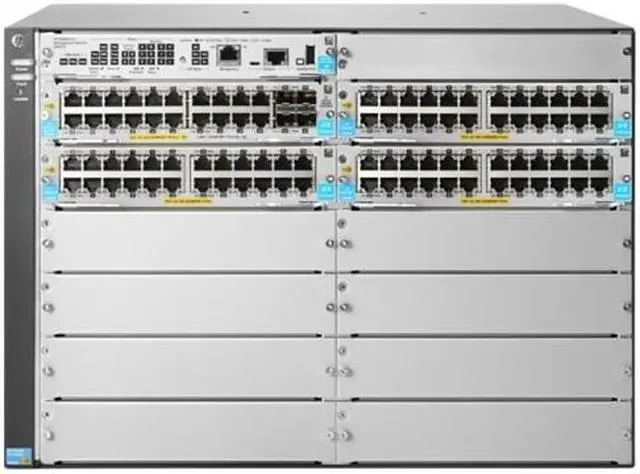 Alt view image 2 of 16 - HP 5412R 92GT PoE+ and 4-port SFP+ (No PSU) v3 zl2 Modular 92 Port Gigabit Ethernet Switch