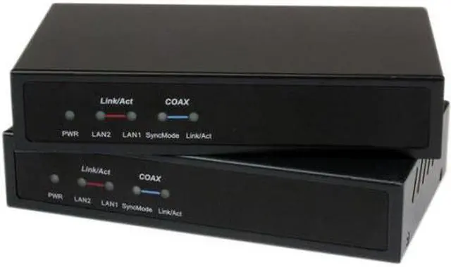 Alt view image 2 of 3 - StarTech.com Gigabit Ethernet over Coaxial Unmanaged Network Extender Kit - 2.4km