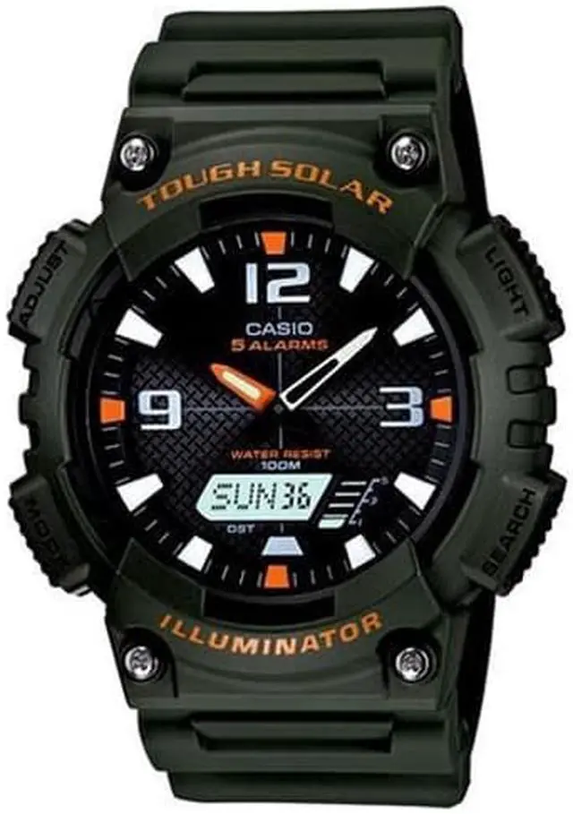 Alt view image 15 of 20 - CASIO AQS810W-3AV Ana Digi Solar Watch