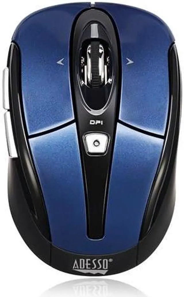 Alt view image 12 of 20 - ADESSO iMouse S60L Blue 6 Buttons Tilt Wheel USB RF Wireless Optical Mouse
