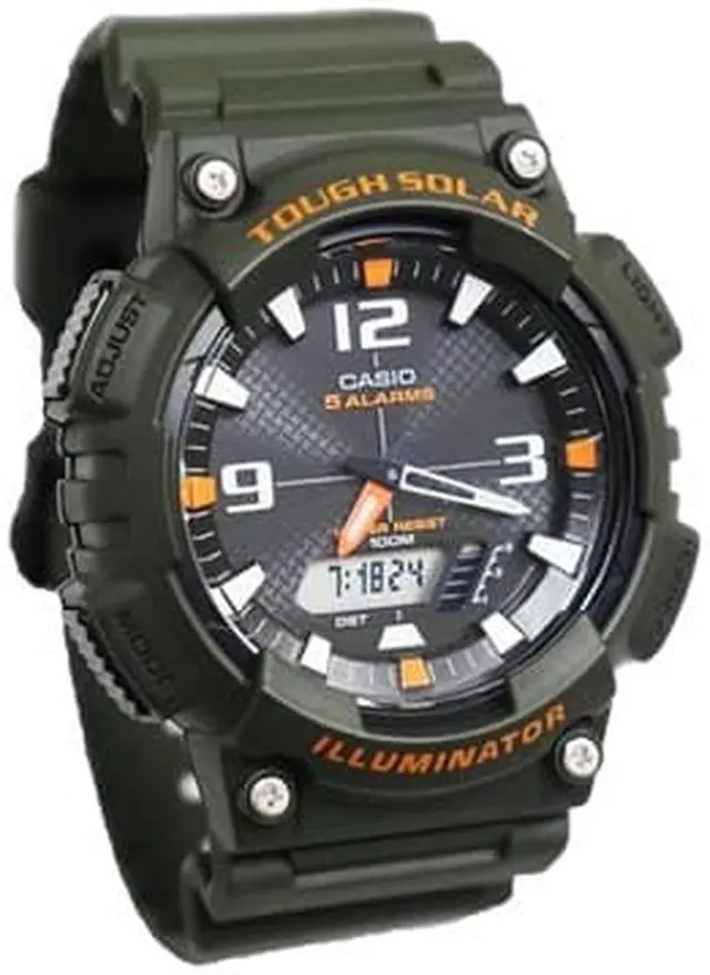 Alt view image 16 of 20 - CASIO AQS810W-3AV Ana Digi Solar Watch