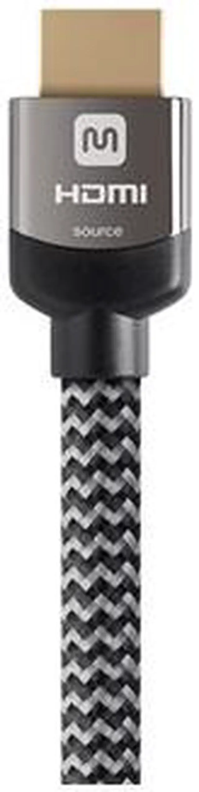 Alt view image 16 of 20 - Monoprice Braided HDMI Cable - 50 Feet - Gray | High Speed, Active Chipset, 4K@60Hz, 18Gbps, HDR, 24AWG, YUV, 4:4:4, CL3 - Luxe Series