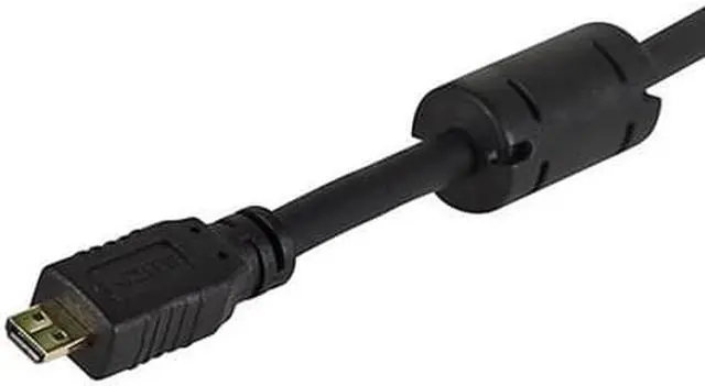 Alt view image 3 of 16 - Monoprice High Speed HDMI Cable - 3 Feet - Black | With HDMI Micro Connector, 4K @ 24Hz, 10.2Gbps, 34AWG