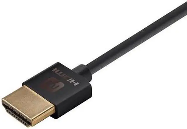 Alt view image 12 of 20 - Monoprice HDMI Cable - 1.5 Feet - Black | High Speed, 4K@60Hz, HDR, 18Gbps, 36AWG, YUV 4:4:4, Compatible with UHD TV and More - Ultra Slim Series