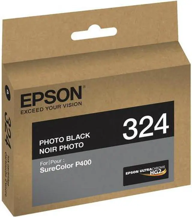 Alt view image 3 of 10 - Epson UltraChrome 324 Original Ink Cartridge Photo Black T324120