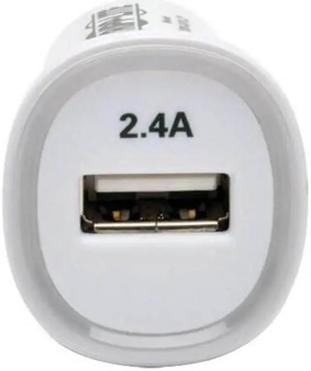 Alt view image 12 of 14 - Tripp Lite U280-001-C2 White USB Tablet / Phone Car Charger, 5V / 2.4A