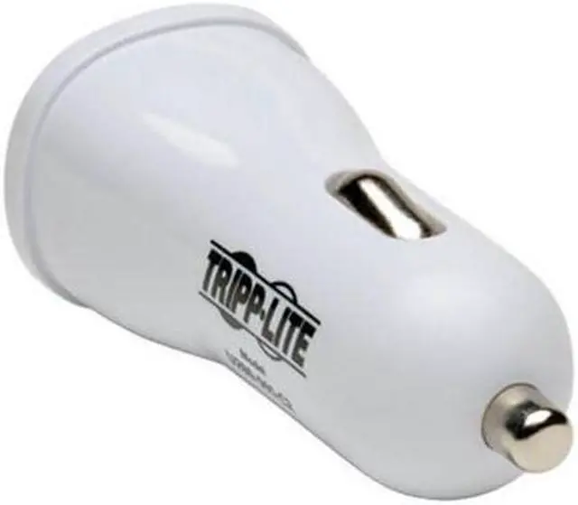Alt view image 11 of 14 - Tripp Lite U280-001-C2 White USB Tablet / Phone Car Charger, 5V / 2.4A