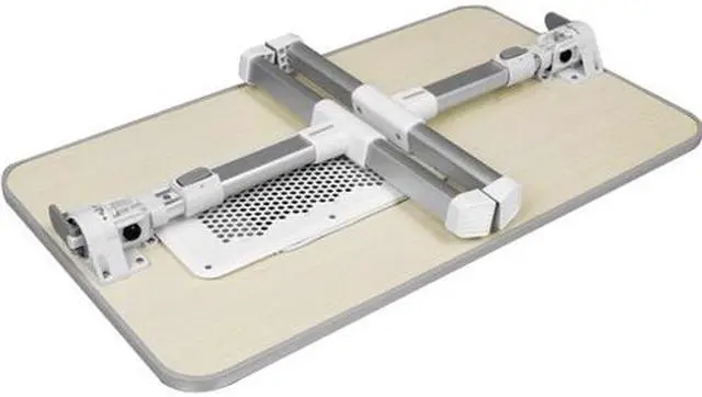 Alt view image 4 of 20 - Aluratek Adjustable Ergonomic Laptop Cooling Table With Fan
