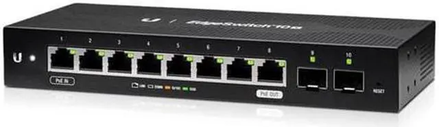 Alt view image 6 of 10 - Ubiquiti EdgeSwitch 10X PoE Switch