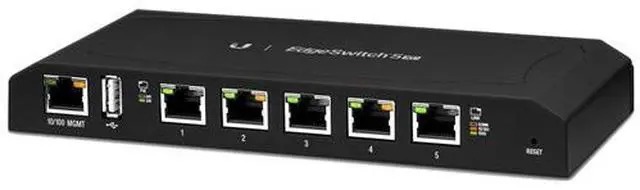 Alt view image 3 of 6 - Ubiquiti EdgeSwitch 5XP, 5-port PoE switch (ES-5XP)