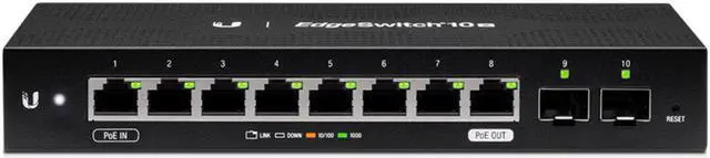 Alt view image 5 of 10 - Ubiquiti EdgeSwitch 10X PoE Switch