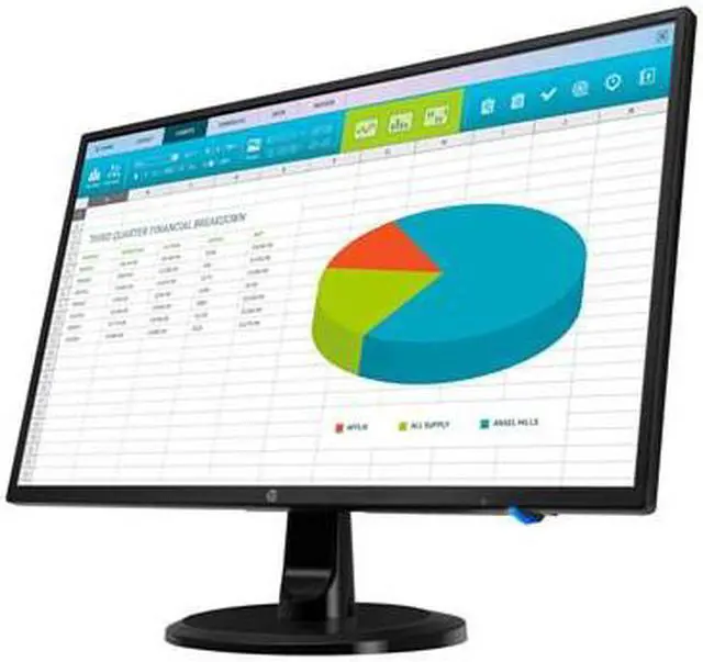 Alt view image 8 of 14 - HP 24" (Actual size 23.8") 60 Hz FHD IPS Monitor 5 ms D-Sub, DVI, HDMI N246v 1RM28A6#ABA