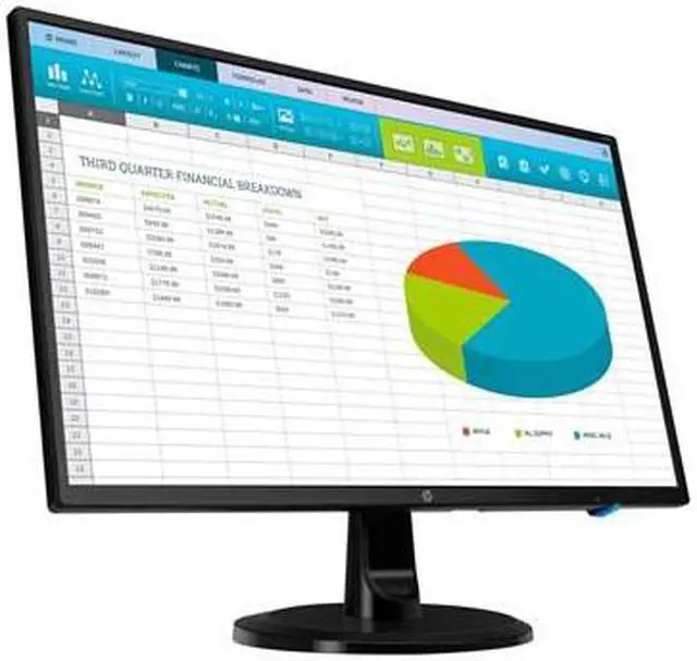 Alt view image 7 of 14 - HP 24" (Actual size 23.8") 60 Hz FHD IPS Monitor 5 ms D-Sub, DVI, HDMI N246v 1RM28A6#ABA