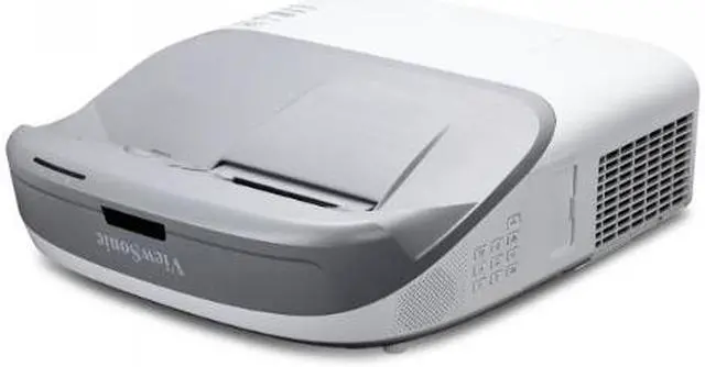 Alt view image 4 of 5 - ViewSonic PS750HD 1920 x 1080 3000 lumens DLP 1080p HDMI Interactive Ultra Short Throw Projector with Wall Mount 10,000:1 RJ45