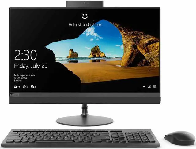 Alt view image 10 of 12 - Lenovo All-in-One Computer IdeaCentre 520-24ARR (F0DN0000US) 2200GE 8GB DDR4 1TB HDD 23.8" Touchscreen Windows 10 Home 64-bit