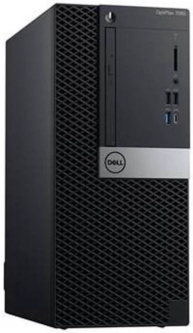 Alt view image 6 of 17 - Dell OptiPlex 7060 Desktop Computer GH6JJ - Core i7 i7-8700 - 8 GB RAM - 500 GB HDD - Mini-tower - Windows 10 Pro 64-bit - AMD Radeon RX 550 4 GB - DVD-Writer - English Keyboard